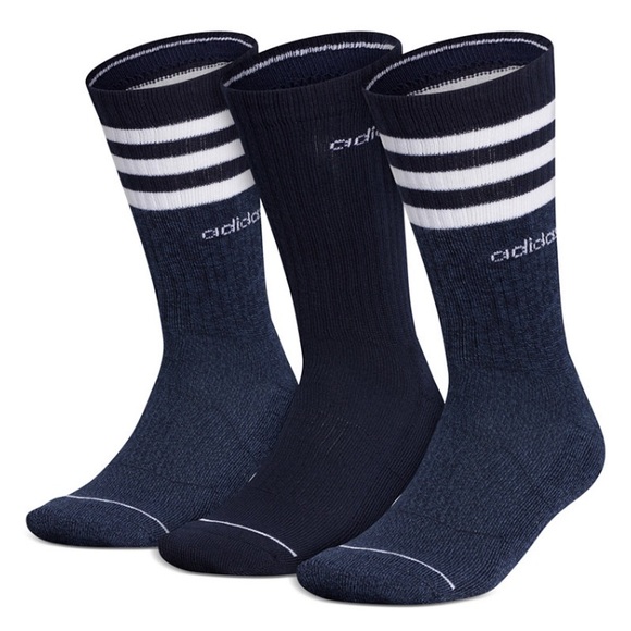 adidas Other - NWT Adidas Men’s 3-pack 3-stripe crew style socks